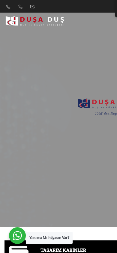 Duşa Duş mobil web sitesi ön izlemesi